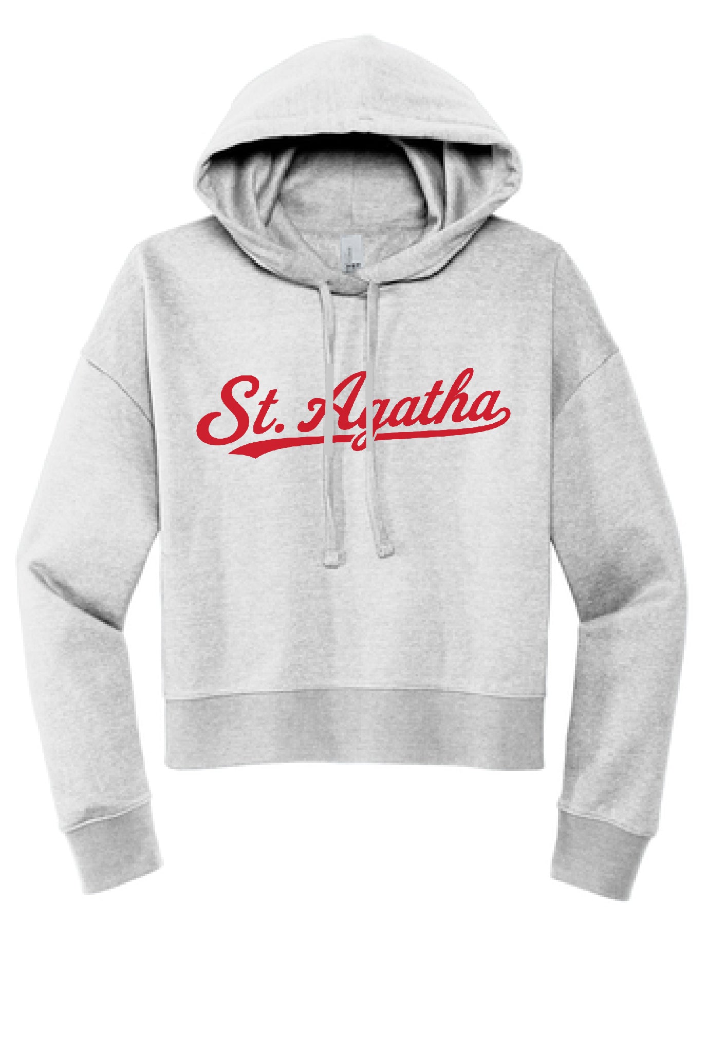 St. Agatha Script Boxy Hoodie