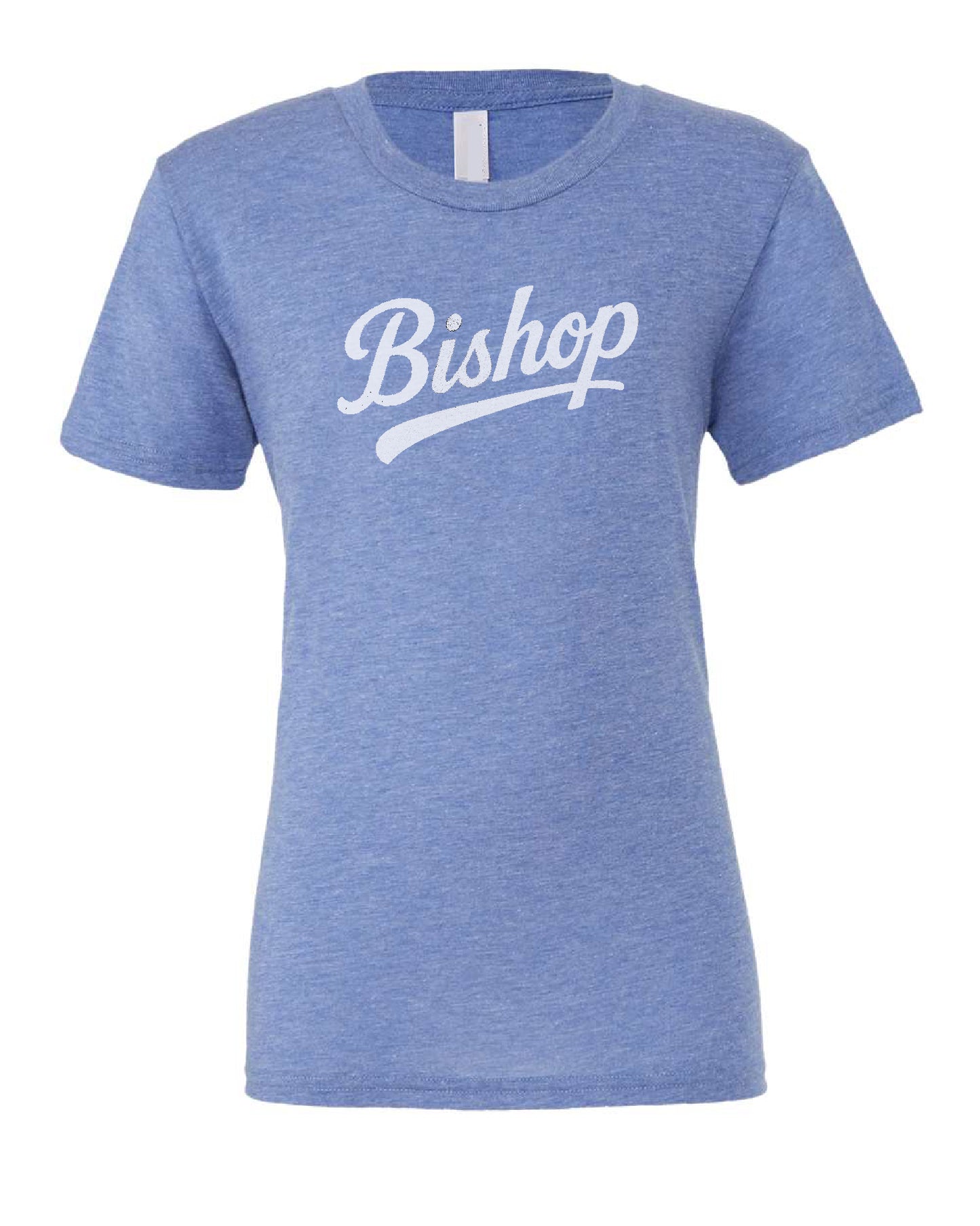 Bishop Script Blue Unisex Tee | ADULT