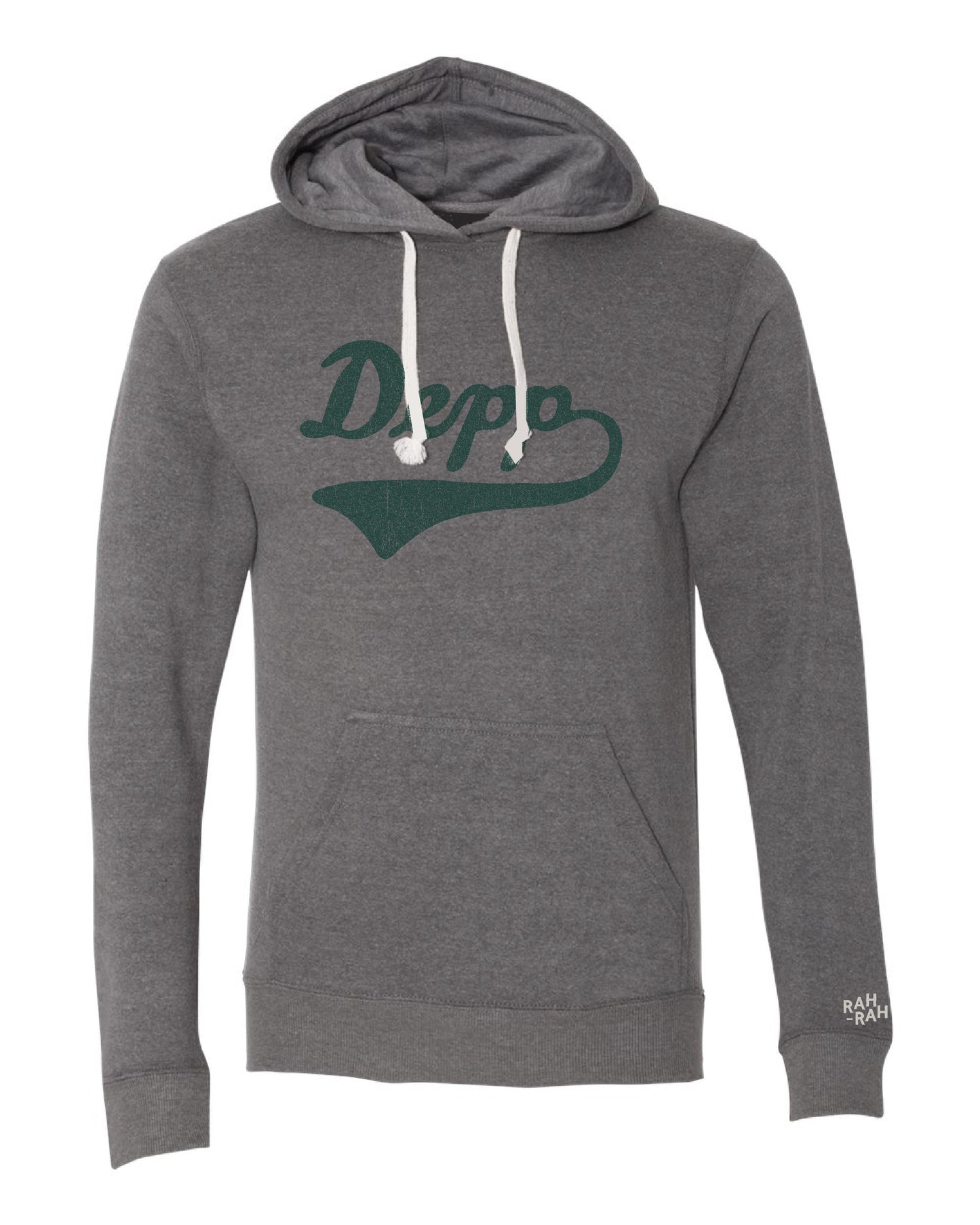 Depp Script Unisex Grey Hoodie | ADULT