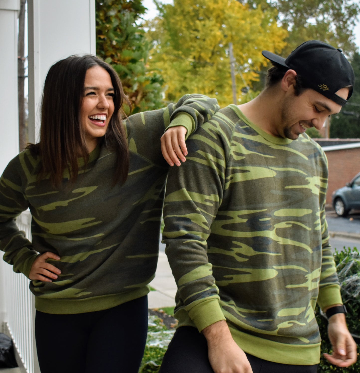 Rah-Rah Essentials | Camo Crewneck Sweatshirt