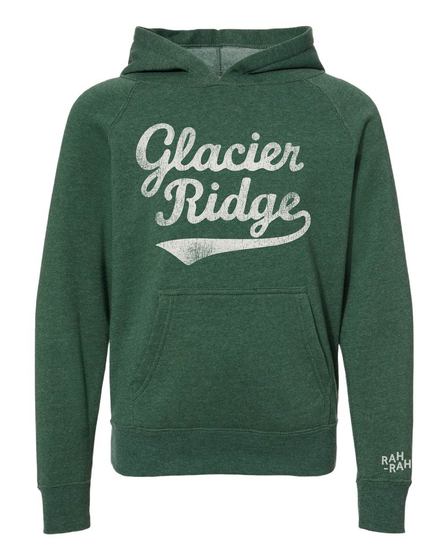 Glacier Ridge Script Forest Hoodie | YOUTH