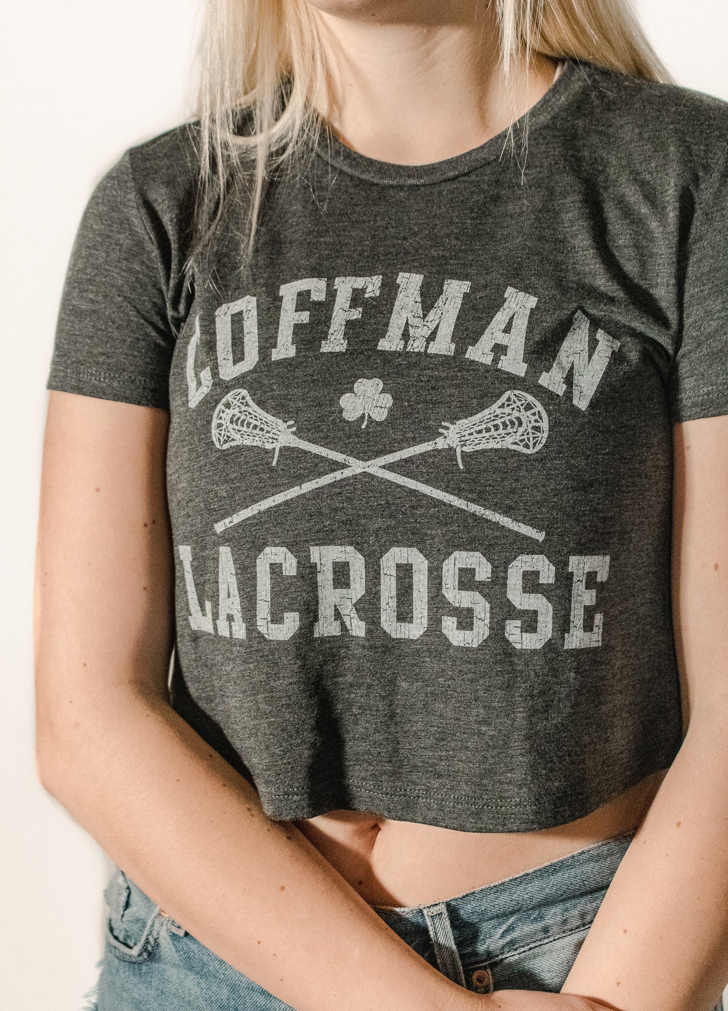 Coffman LAX Crop Top Tee