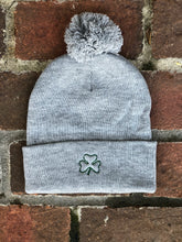 Load image into Gallery viewer, Shamrock Beanie | Green & Heather Grey
