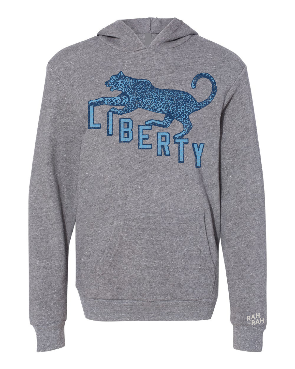 Liberty Leopards Mascot Grey Hoodie | YOUTH