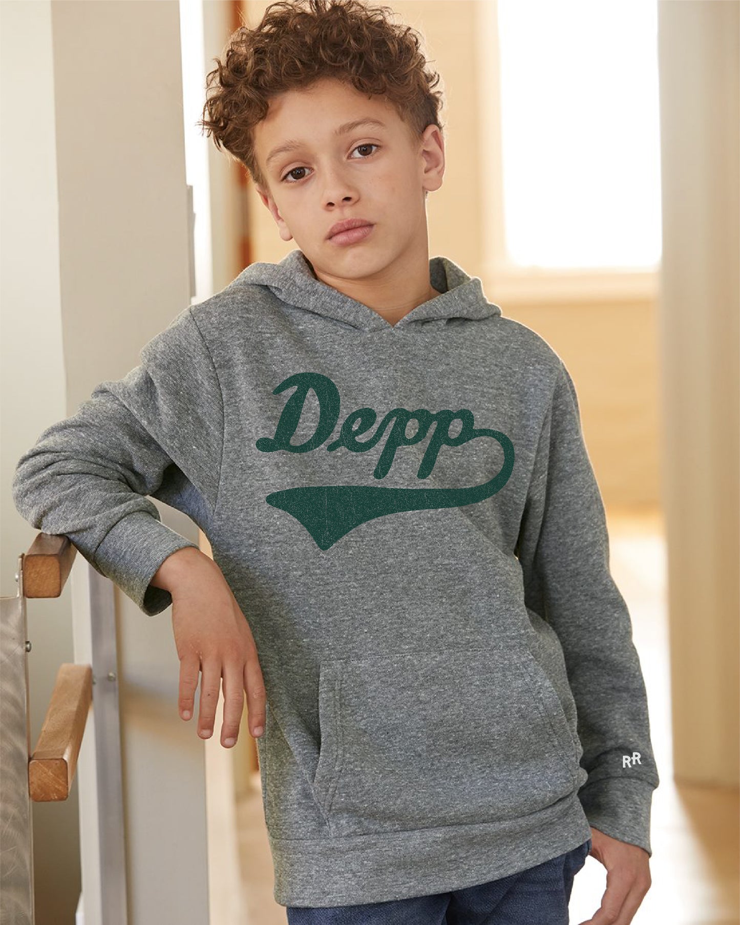 Youth Script Depp Hoodie | Triblend Unisex