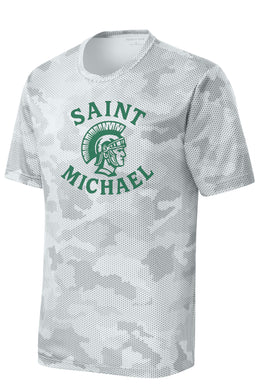 St. Michael Mascot Camo Performance Tee | YOUTH