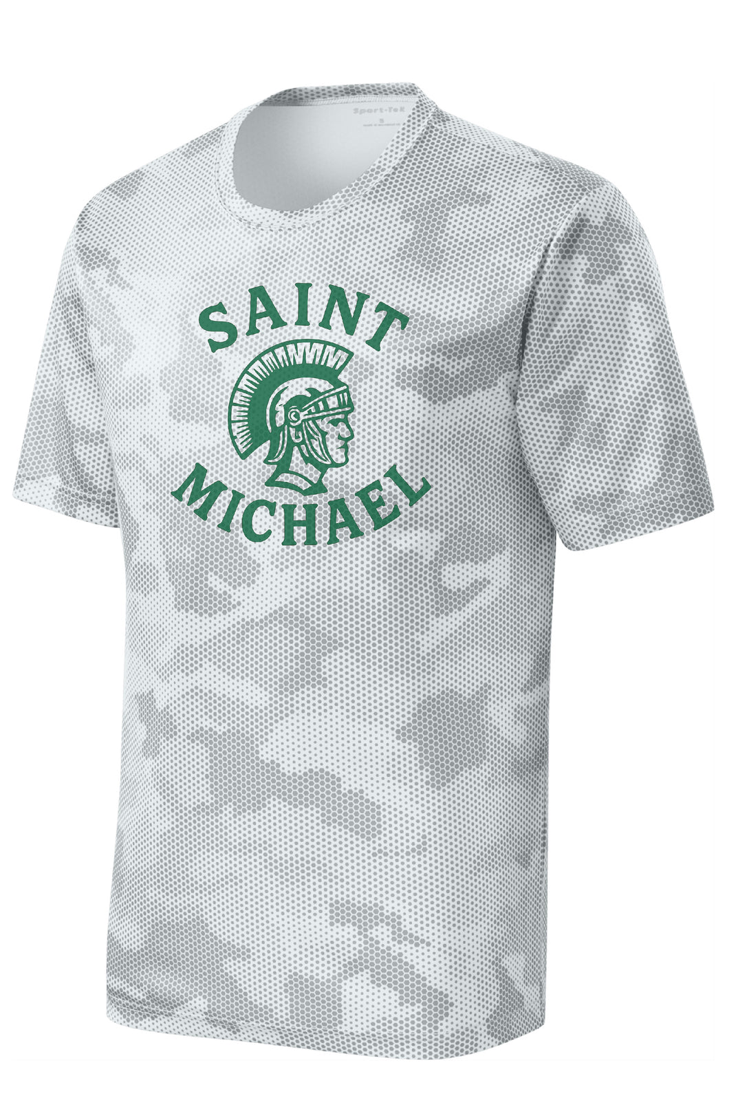 St. Michael Mascot Camo Performance Tee | YOUTH