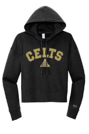 Jerome Celts Black Crop Hoodie