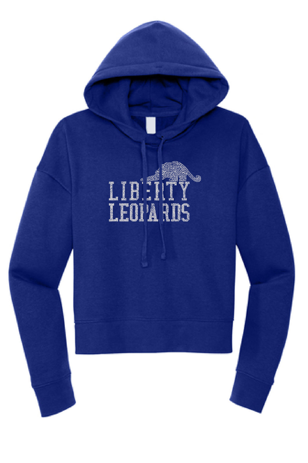 Liberty Mascot Crop Hoodie | Navy