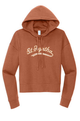 St. Agatha Script Boxy Hoodie