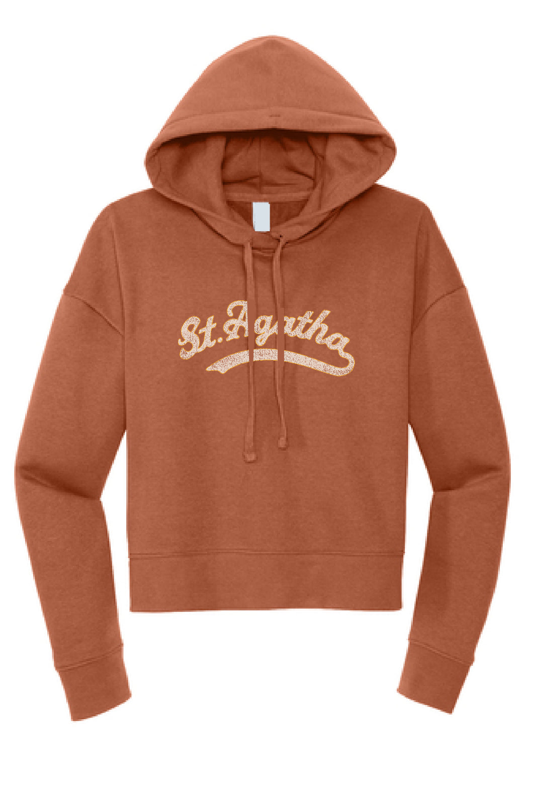 St. Agatha Script Boxy Hoodie