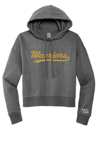 St. Michael Warriors Script Crop Hoodie