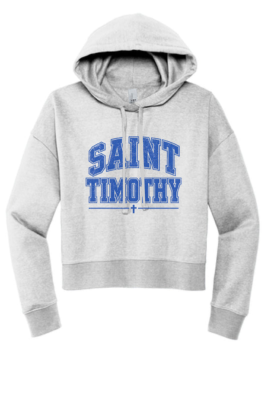 St. Timothy Block Crop Hoodie