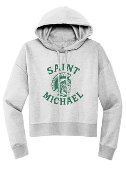 St. Michael Mascot Crop Hoodie