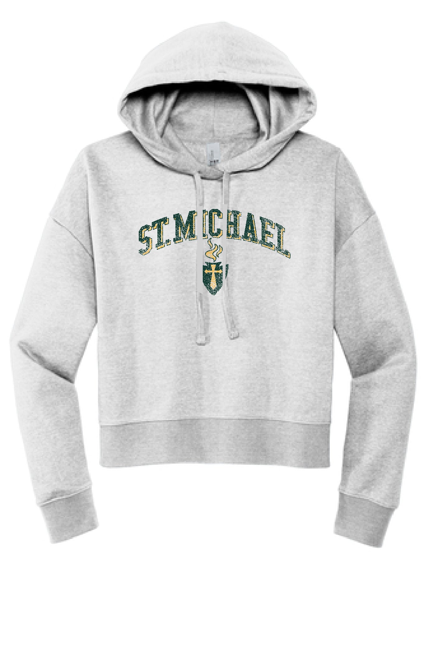 St. Michael Block Arch Crop Hoodie