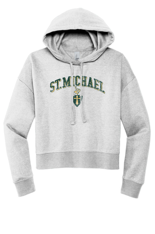 St. Michael Block Arch Crop Hoodie