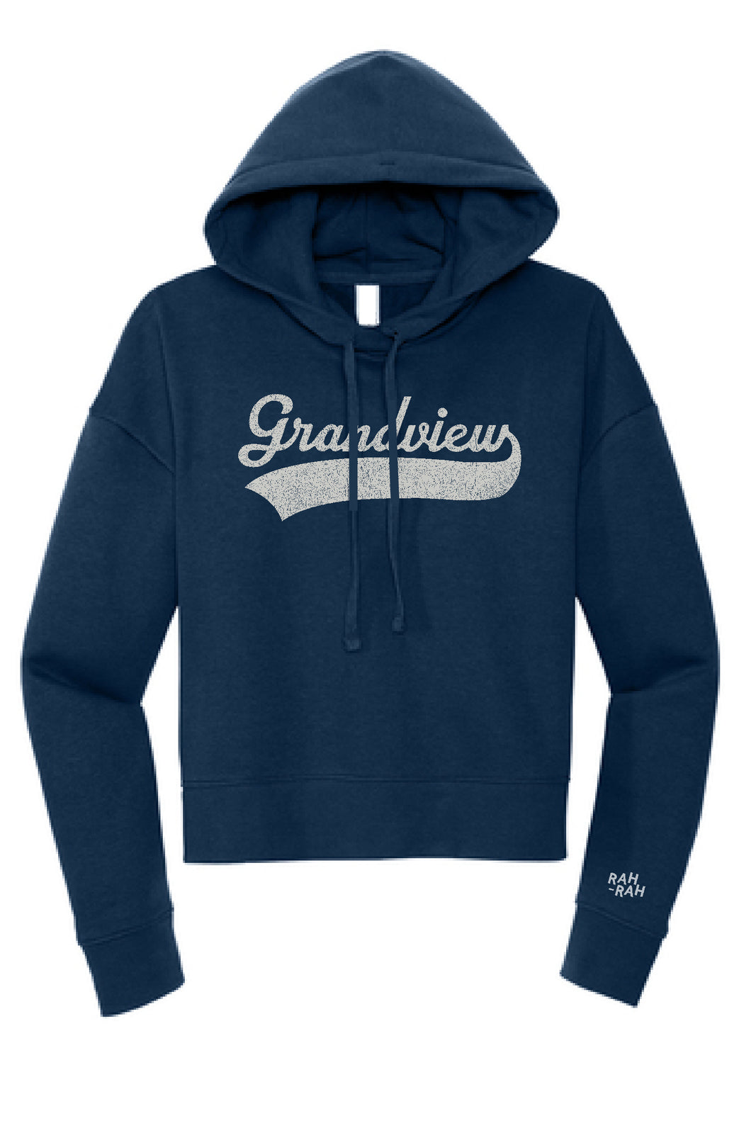 Grandview Script Crop Hoodie