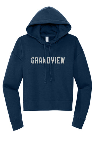 Grandview Block Womens Crop Hoodie | ADULT