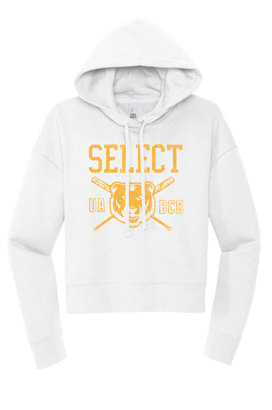 UABCB Womens Crop Hoodie  White | ADULT