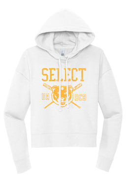 UABCB Womens Crop Hoodie  White | ADULT