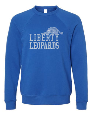 Liberty Leopards Mascot Sweatshirt Royal Blue | ADULT
