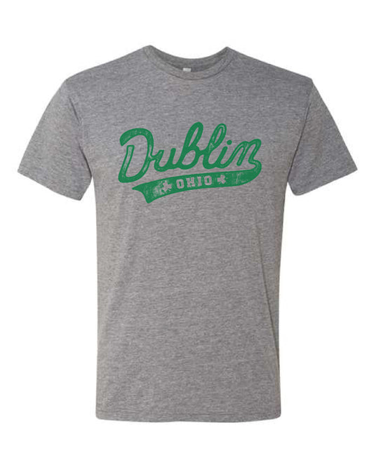 Dublin Script Grey Tee | Adult