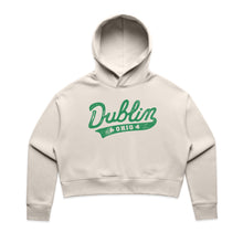 Load image into Gallery viewer, Dublin Script Cream Crop Hoodie | Adult