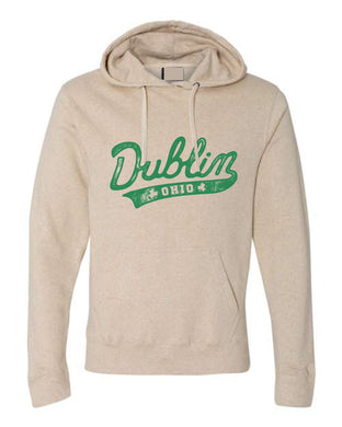 Dublin Script Cream Hoodie | Adult