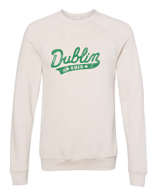 Dublin Script Cream Sweatshirt | ADULT