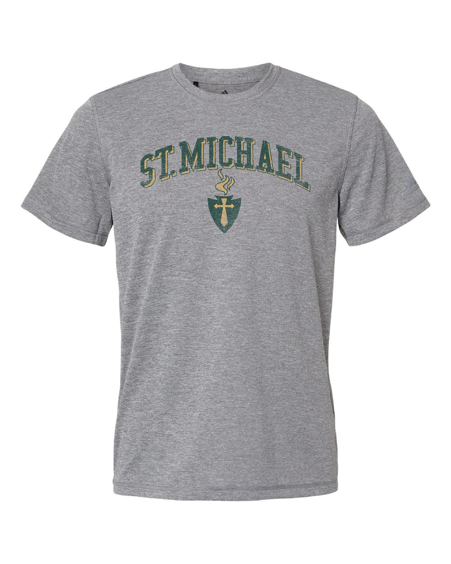 St. Michael Block Arch Adidas Sport Tee | Adult
