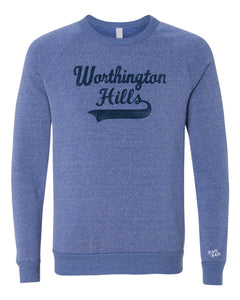 WH Script Blue Sweatshirt | Adult