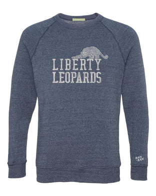Liberty Leopards Mascot Sweatshirt Navy | ADULT