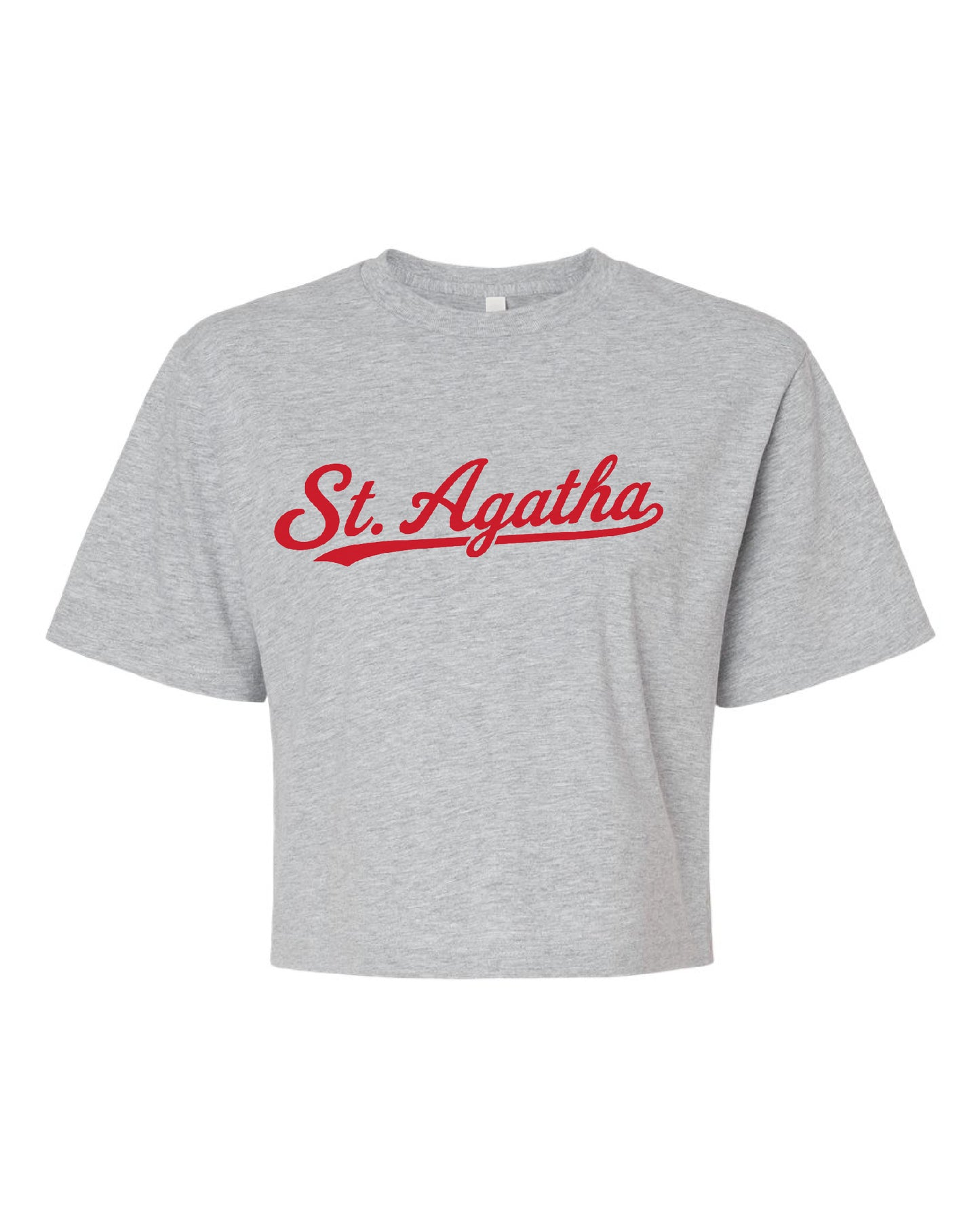 St. Agatha Script Boxy Tee