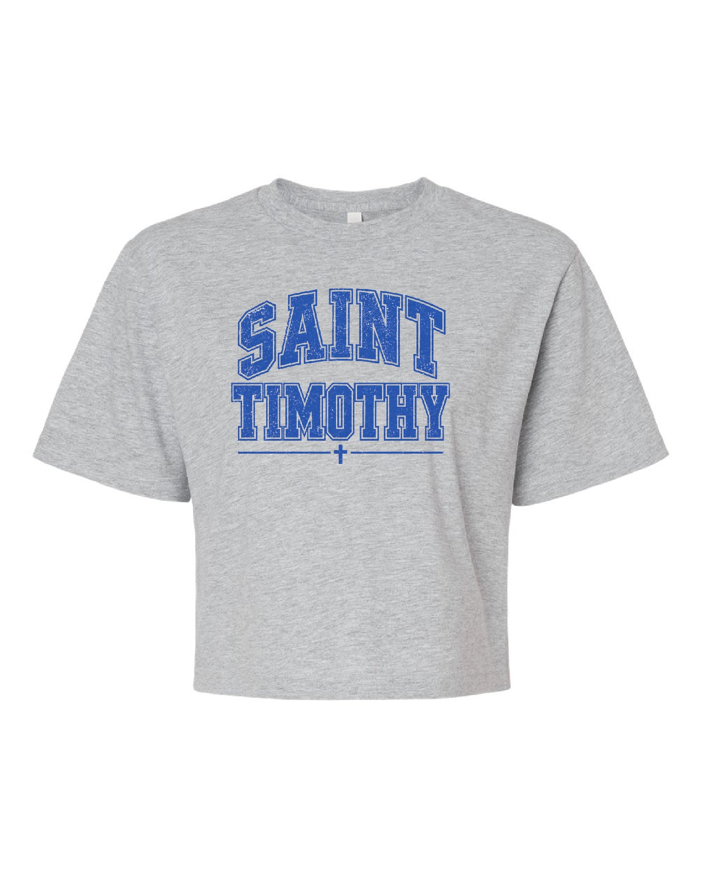 St. Timothy Block Crop Tee