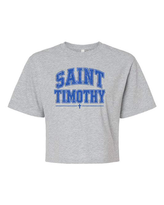 St. Timothy Block Crop Tee