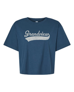 Grandview Script Womens Boxy Tee