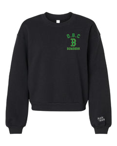 DBC Crop EMBROIDERED Sweatshirt | Black
