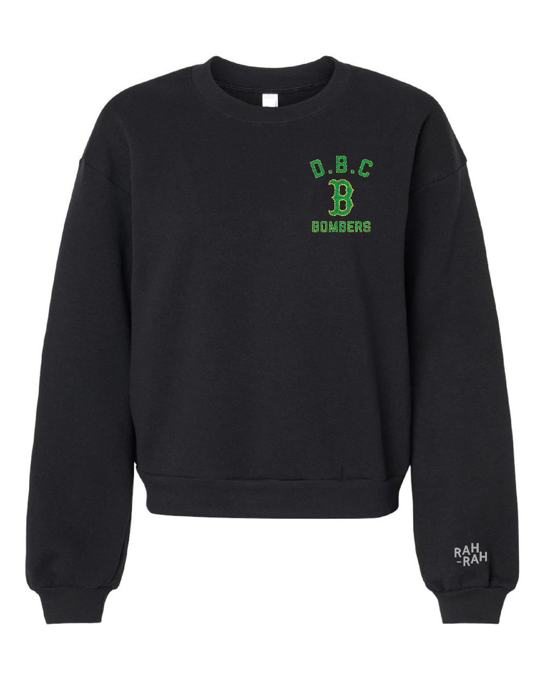 DBC Crop EMBROIDERED Sweatshirt | Black