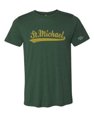 St. Michael Script Forest Tee | Adult