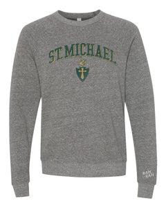 St. Michael Block Arch Grey Sweatshirt | Adult