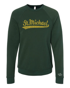 St. Michael Script Forest Sweatshirt | Adult