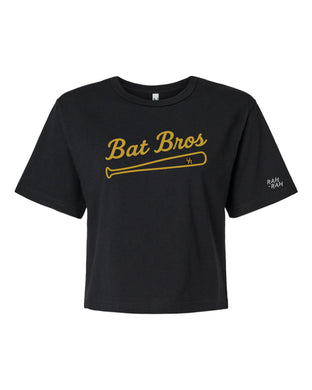 JBA Bat Bros Women's Black Boxy Tee