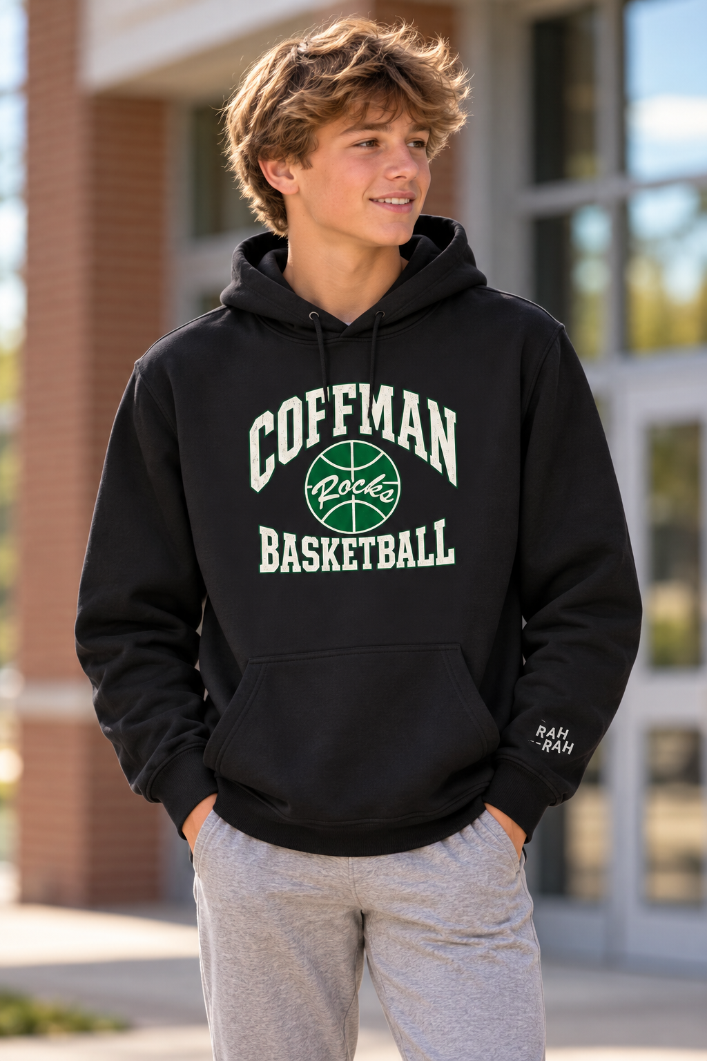 Dublin Coffman Basketball BLACK Hoodie | ADULT