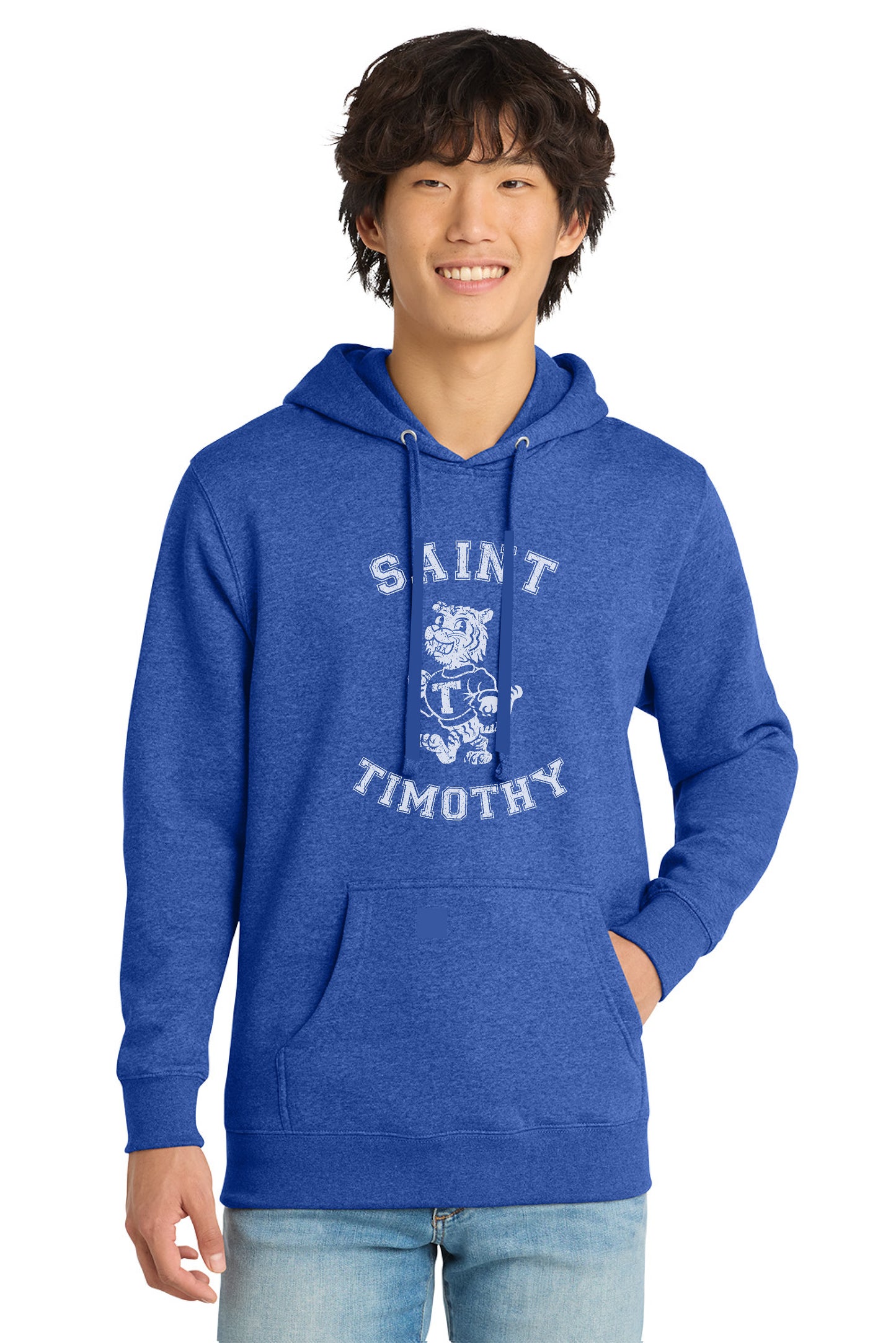 St. Timothy Mascot  Unisex Hoodie Blue | ADULT