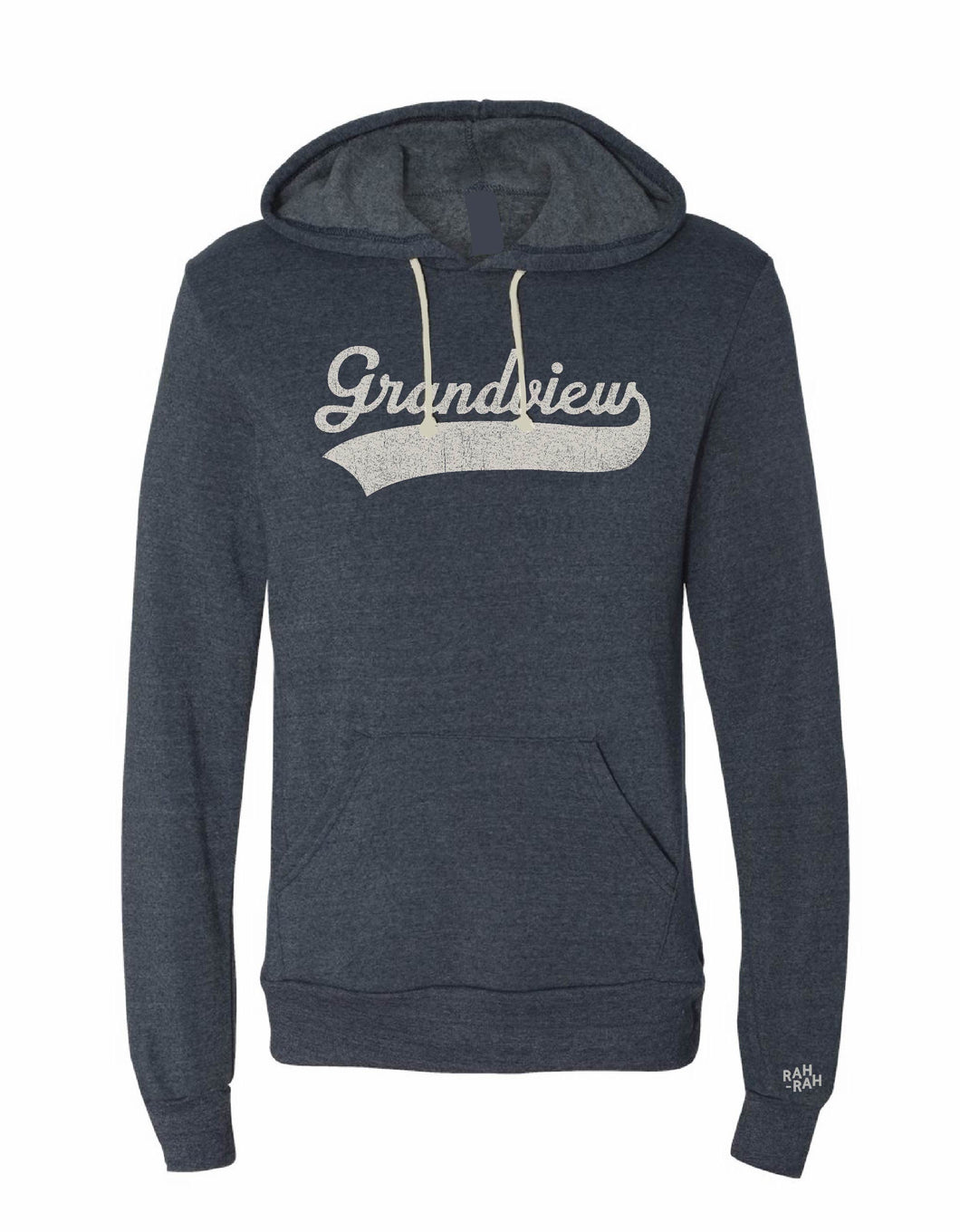 Grandview Vintage Script Navy Hoodie | ADULT