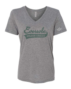 Eversole Script Womens V-neck