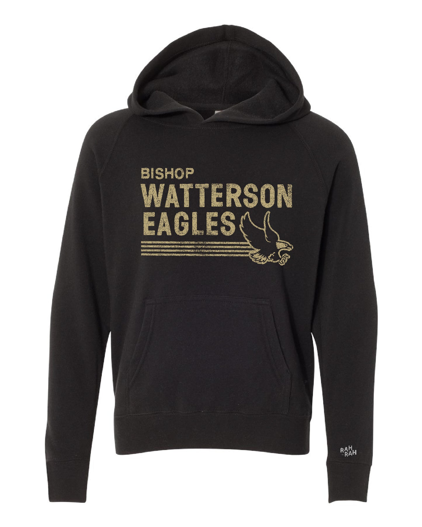 Bishop Watterson Retro Eagle Black Hoodie | ADULT & YOUTH