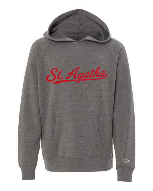 St. Agatha Script Hoodie | YOUTH
