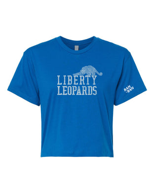 Liberty Mascot Crop Tee Blue