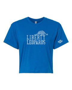 Liberty Mascot Crop Tee Blue